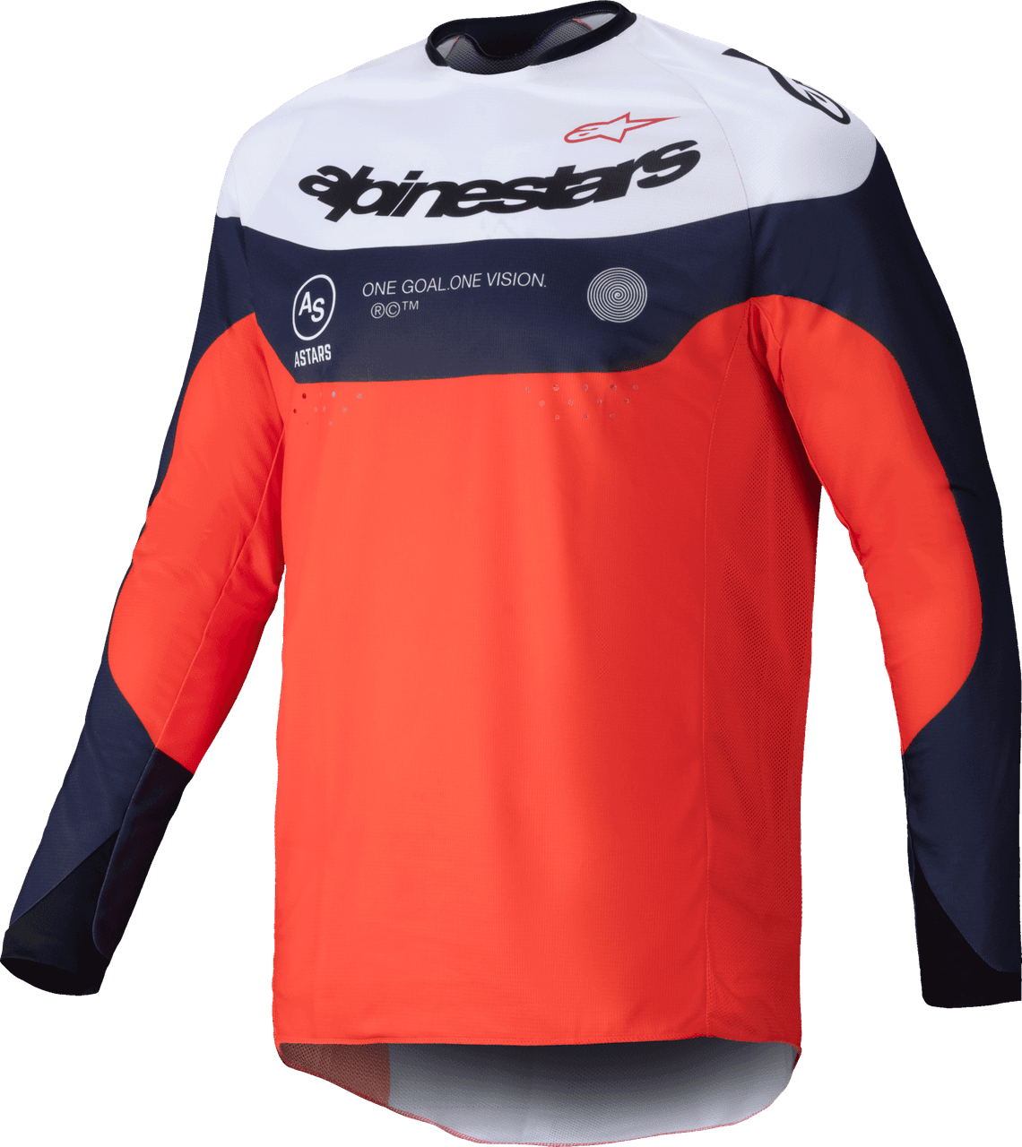 Alpinestars Pro-Dura Jersey Navy/Hot Orange/White LG