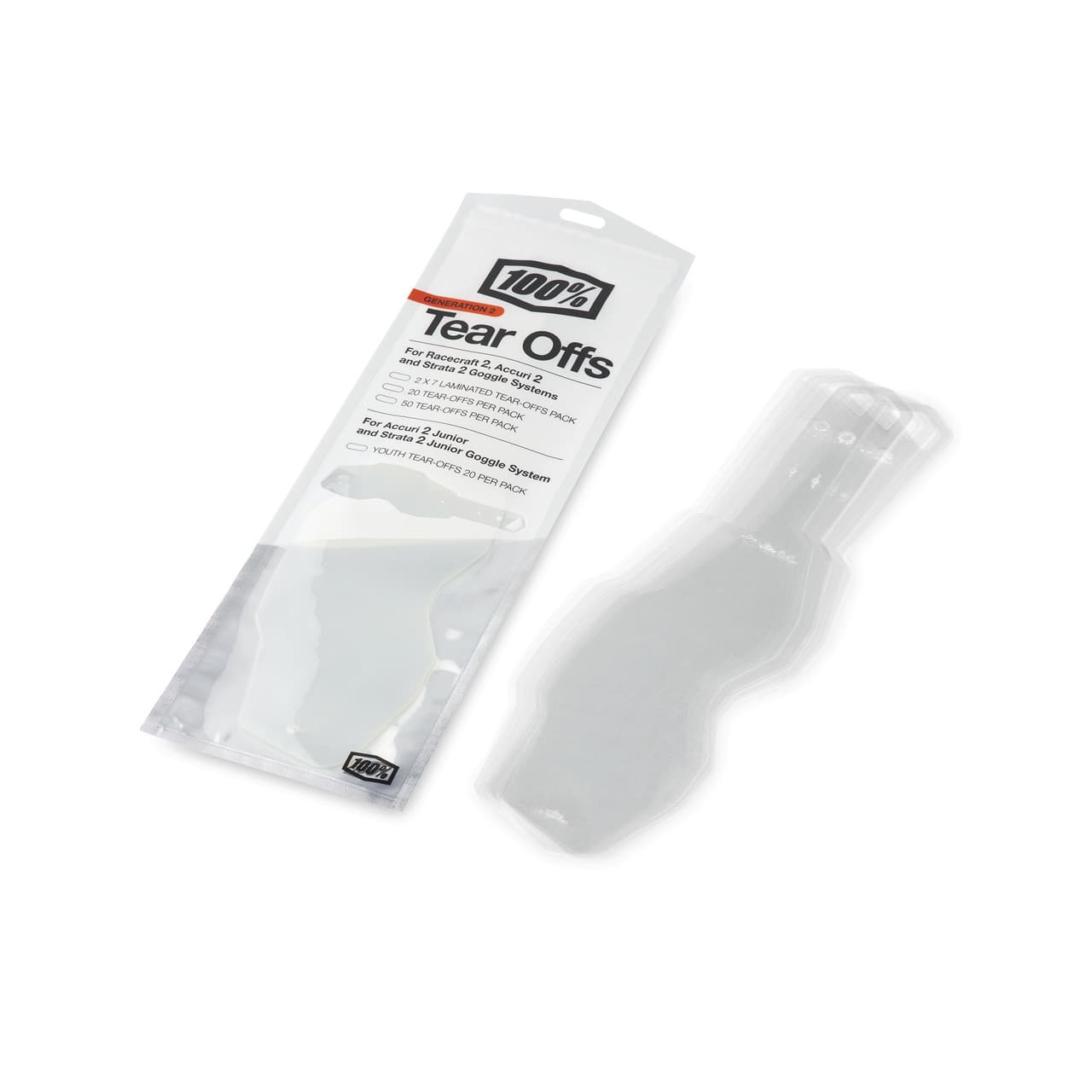 100-PERCENT RC2/AC2/ST2 Standard Tear-Offs Tear-Offs 20 Pack