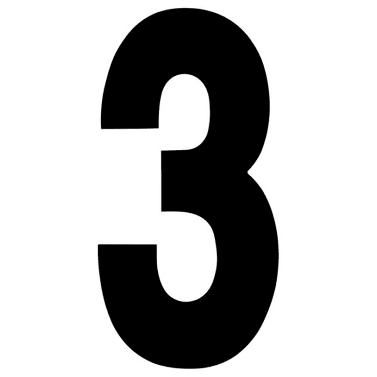 FX 2015 NUMBERS STANDARD 8" BLACK 3