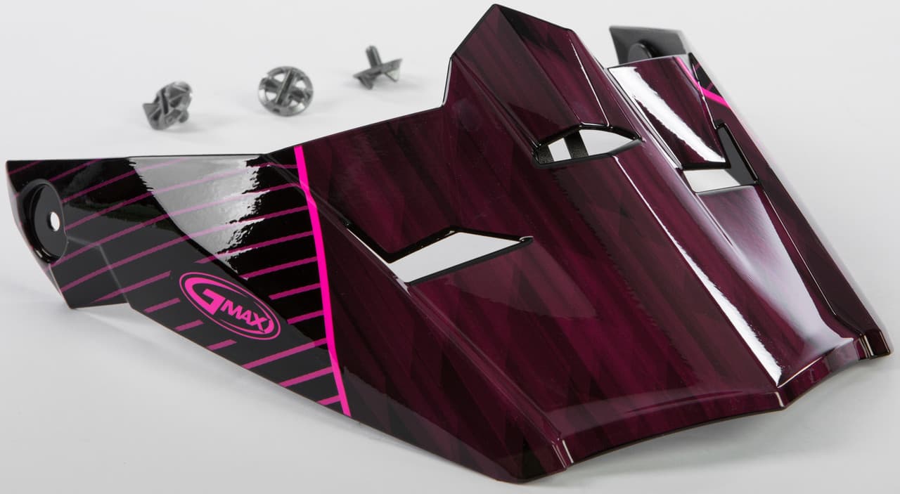 Gmax Visor W/Screws Colfax MX-46 Black/Hi-Vis Pink MD-XL
