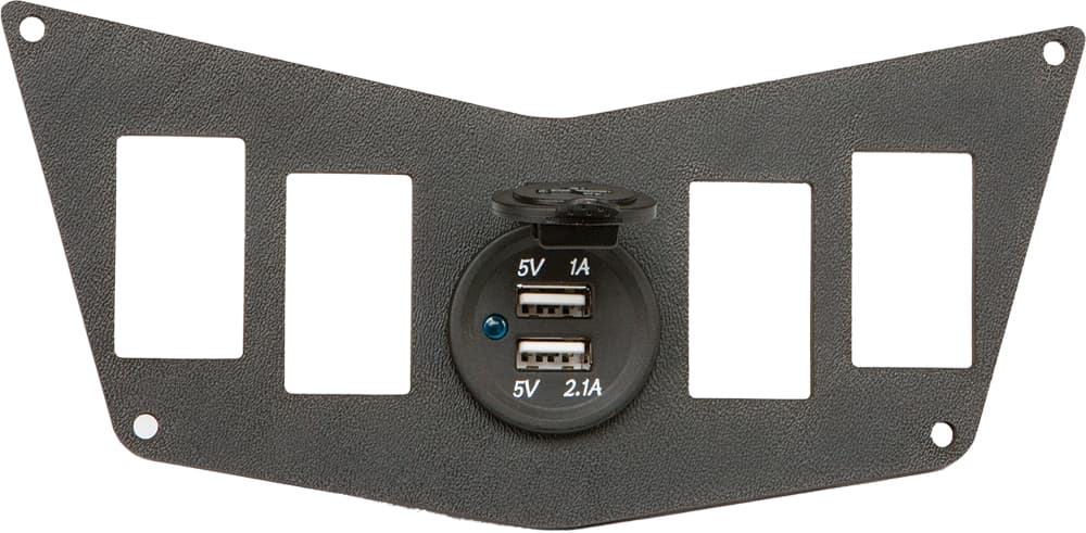 Flip Dash 4 Switch Plate W/Usb