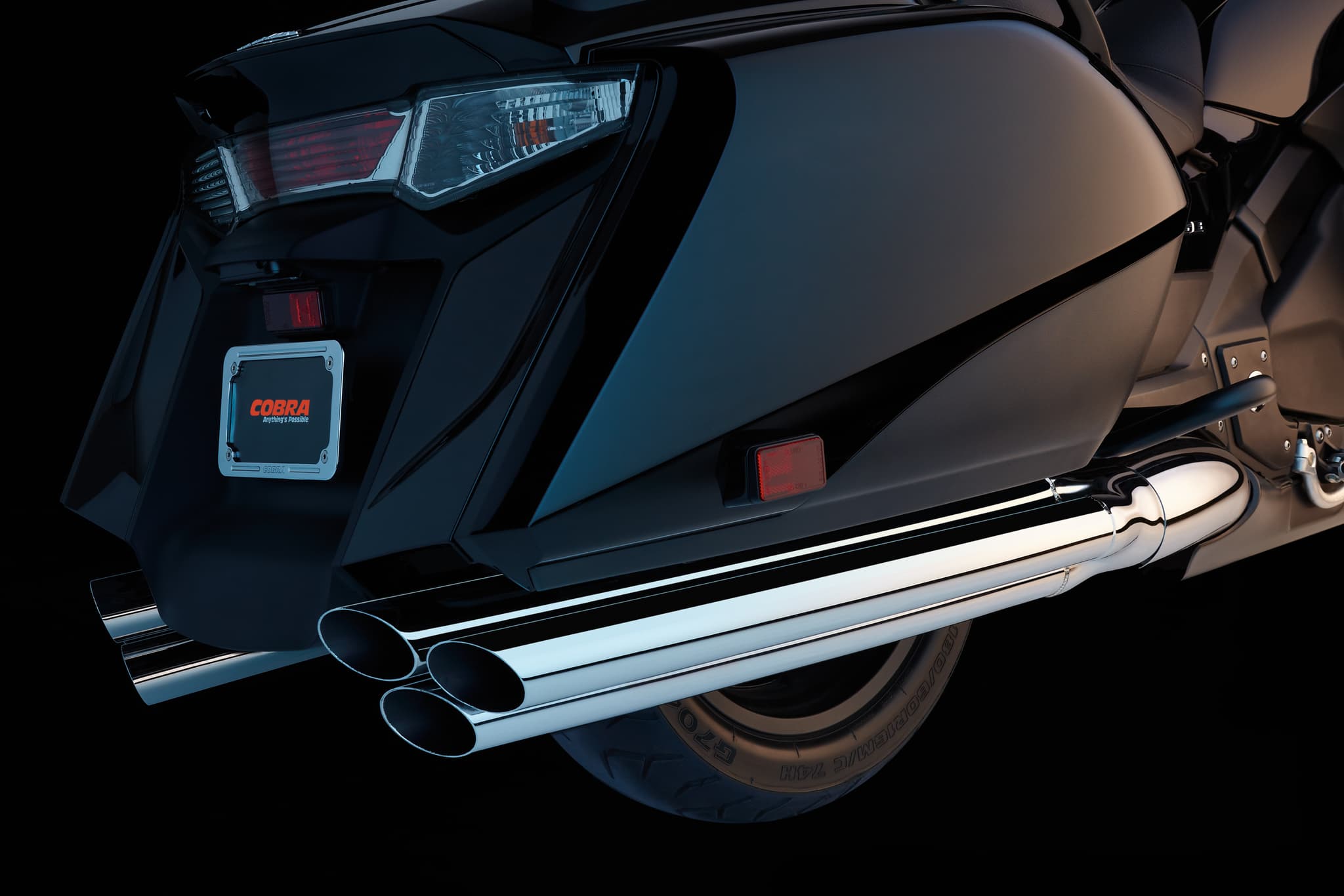 SIX 2 SIX SLIP ON CHROME HON GL1800/F6B