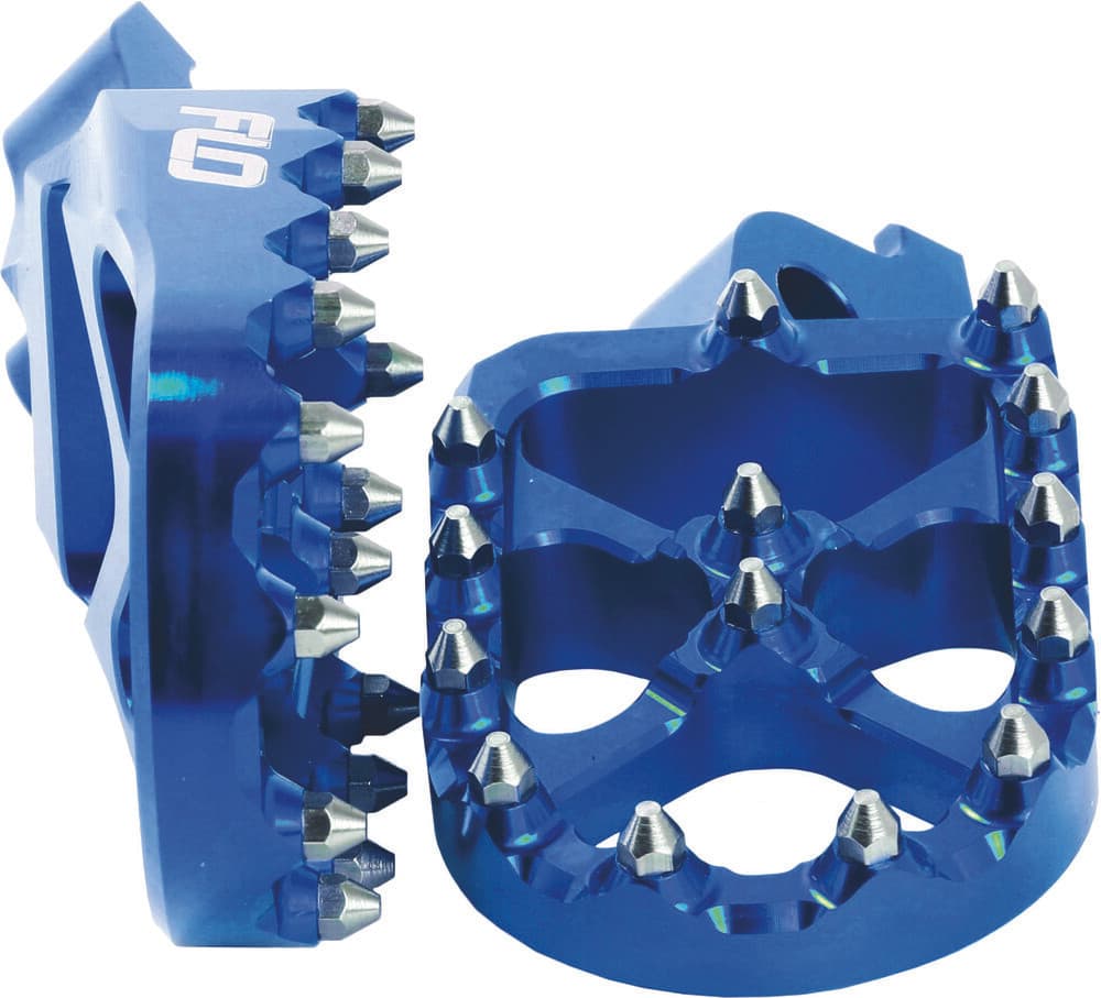 Flo Motorsports Pro Series Foot Pegs Blue
