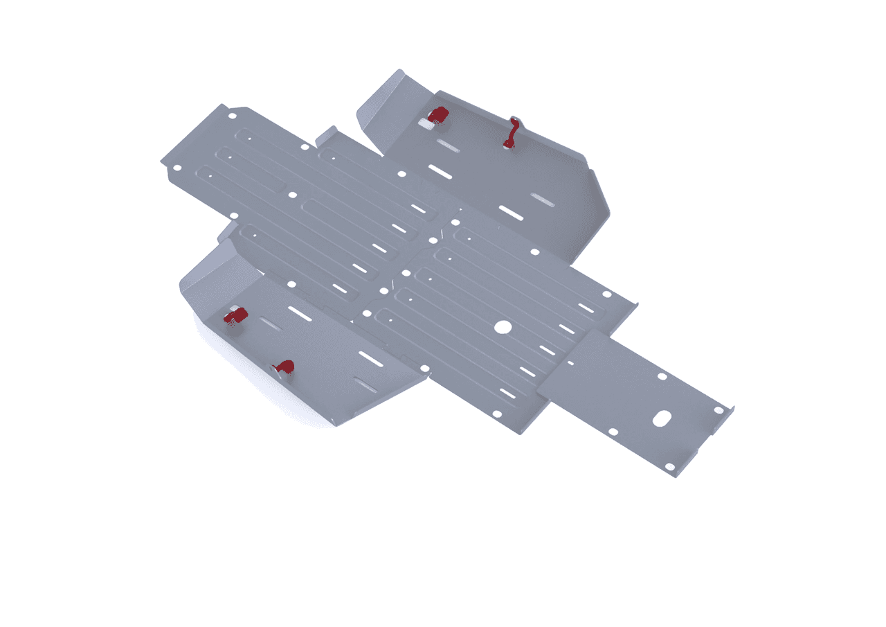 Rival Powersports Usa Alloy Central Skid Plate Honda