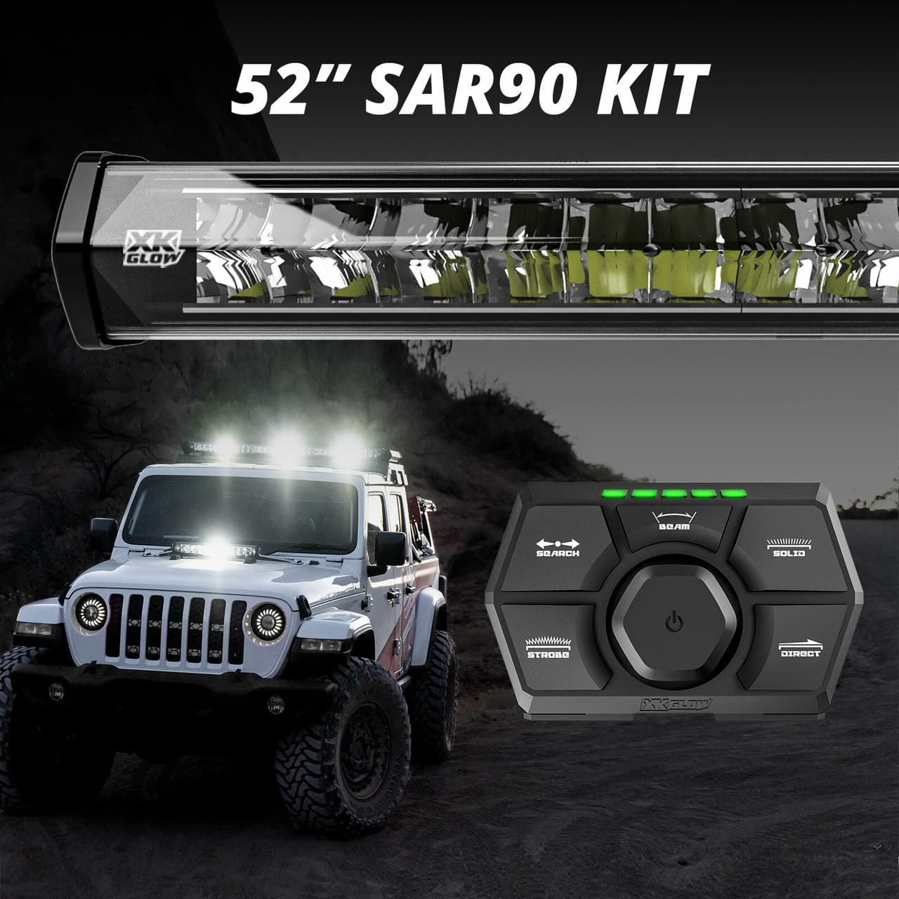 Xk Glow 52 SAR90 Light Bar Emergency Sar Light Kit