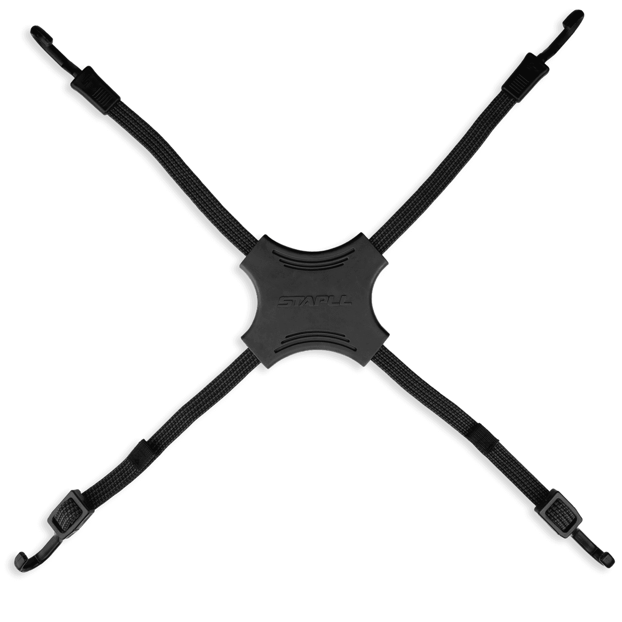 Tack Strap 4-WAY Bungee 2/Pack Black