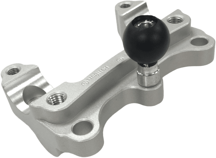 HANDLEBAR RISERS TOUR W/RAM BALL SILVER TRI