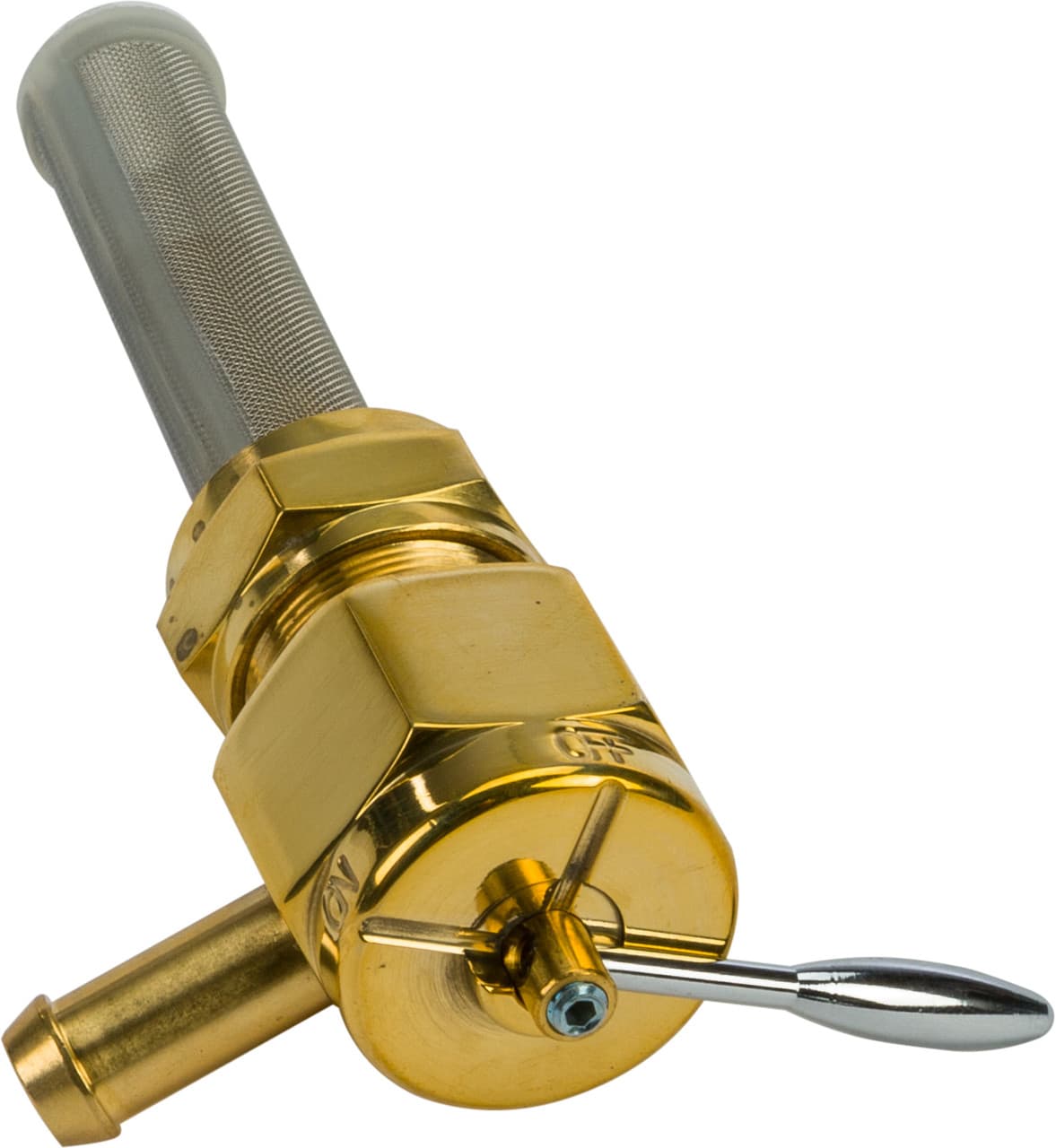 HardDrive Brass Petcock Hex Left Side Position