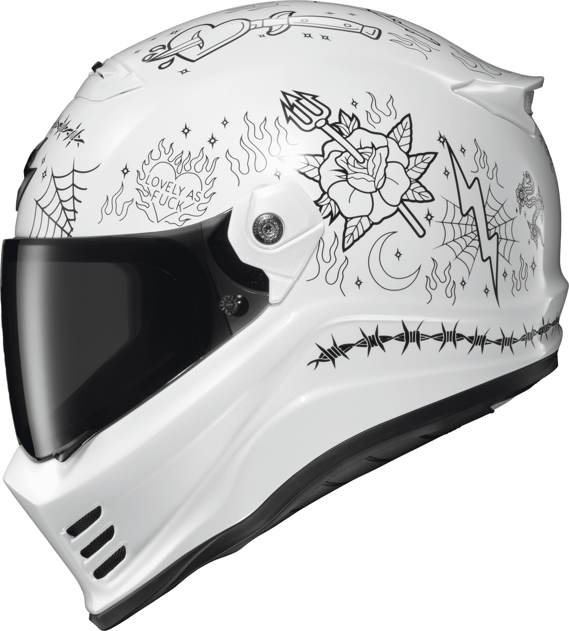 Scorpion Exo Covert Fx Full Face Helmet The Litas 2 White SM
