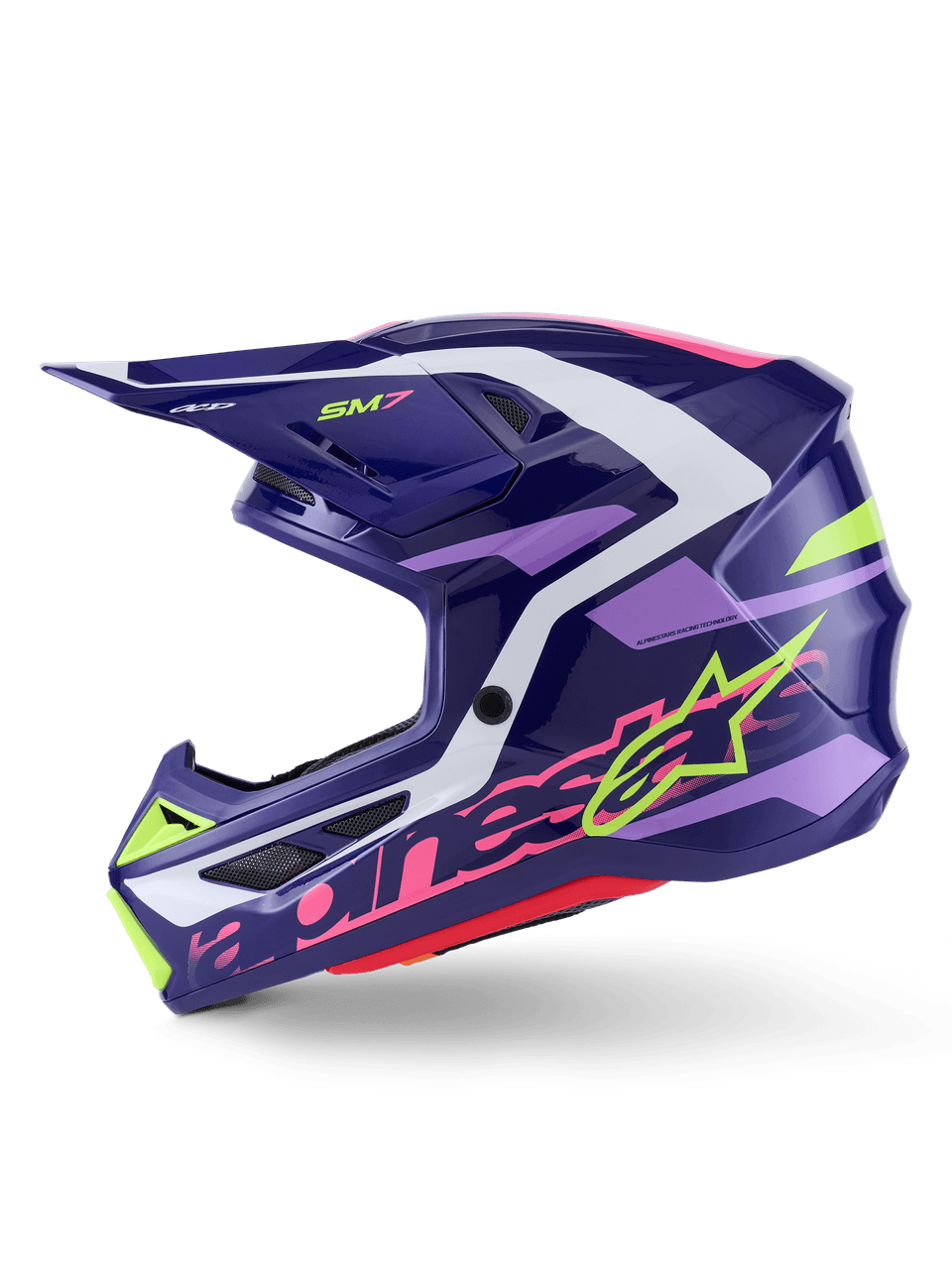 Alpinestars SM7 Deed Helmet Purple/Pnk Glossy XS