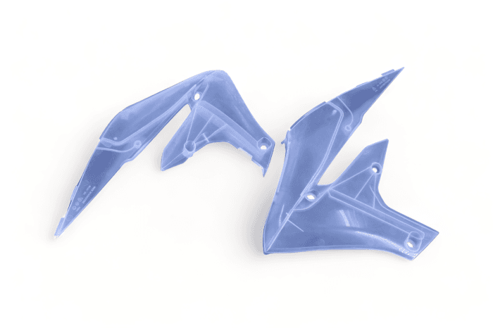 POLISPORT RADIATOR SCOOPS YAMAHA, CLEAR 99