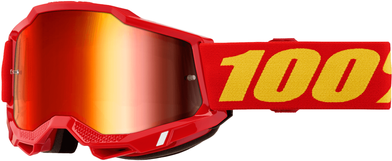 100-PERCENT Accuri 2 Goggle Red Mirror Red Lens