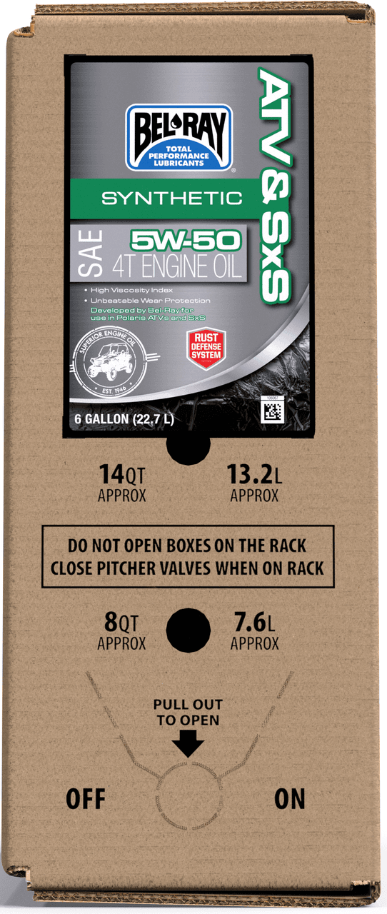 ATV & SXS SYNTHETIC 5W50 6GAL BAG IN BOX