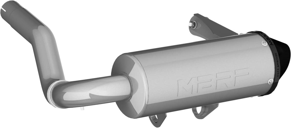 Mbrp Single Slip-On System W/ 5" Performance Muffler Black Tip