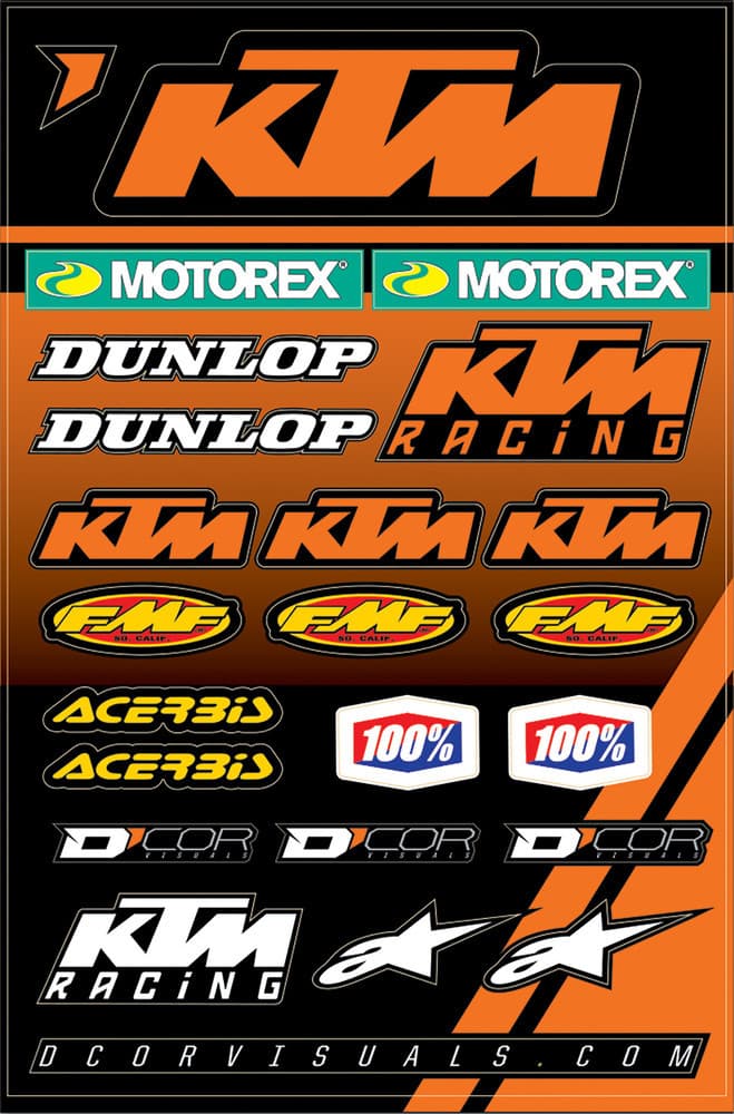 D-Cor KTM 2 Decal Sheet