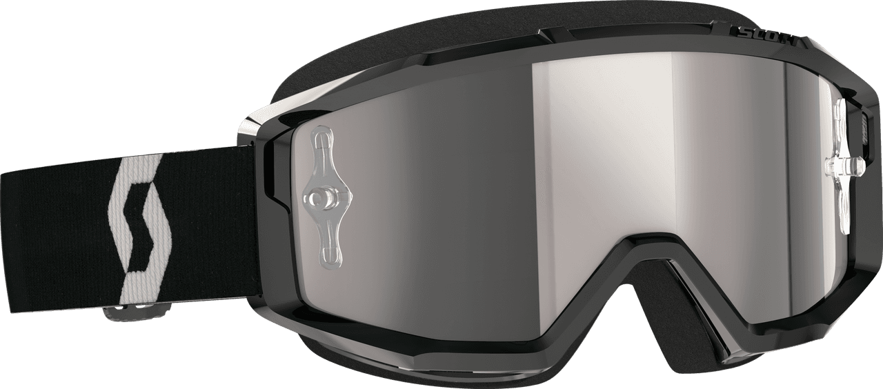 Scott Primal Goggle Black/White Silver Chrome Works