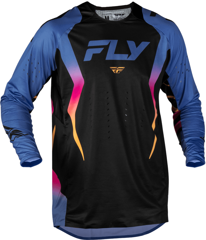 Fly Racing Evolution DST Le Bolt Jersey Black/Blue/Multi SM