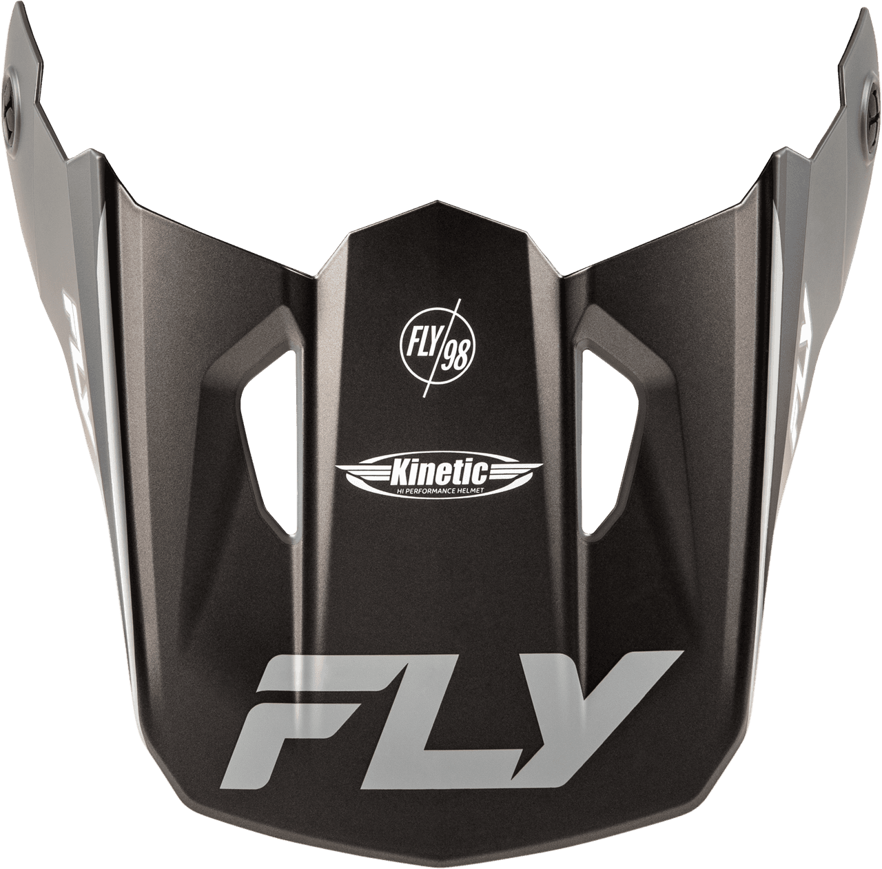 Fly Racing Kinetic Rally Helmet Visor Matte Grey/Black/White MD/LG