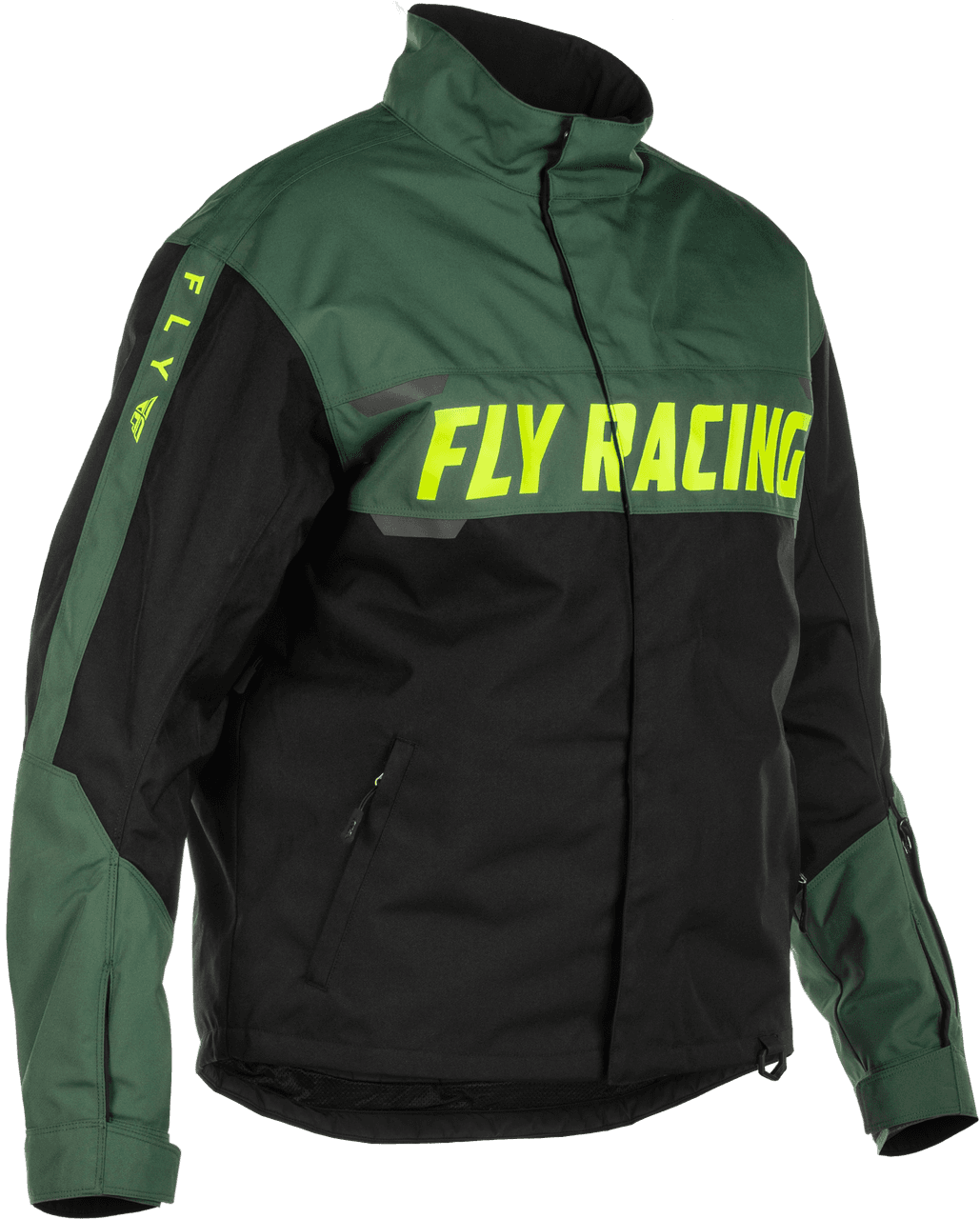 Fly Racing Outpost Float Jacket Green/Hi-Vis/Black XL