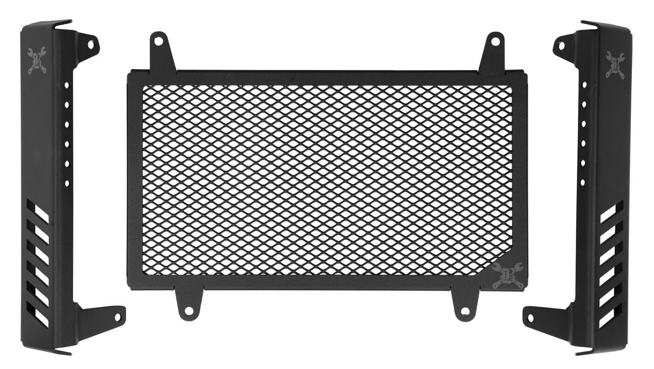 Burly Brand Slash Cut Radiator Cvr Black