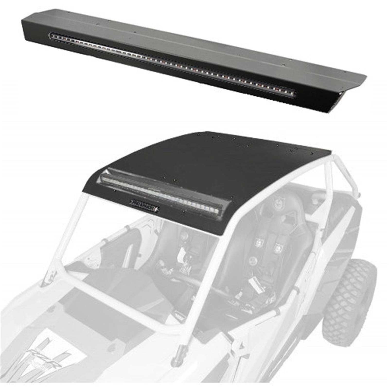 Pro Armor Asylum Roof W/Rear Light & Light Bar Pocket Solar Black