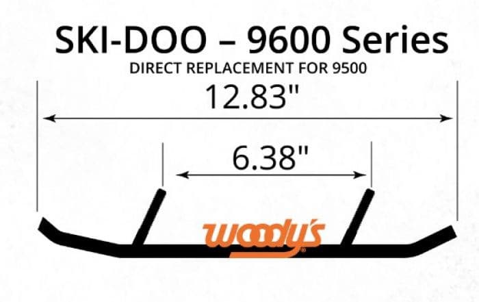 ACE 4'' X 60* TURNING 1 1/2" TRAIL RUNNER SKI DOO