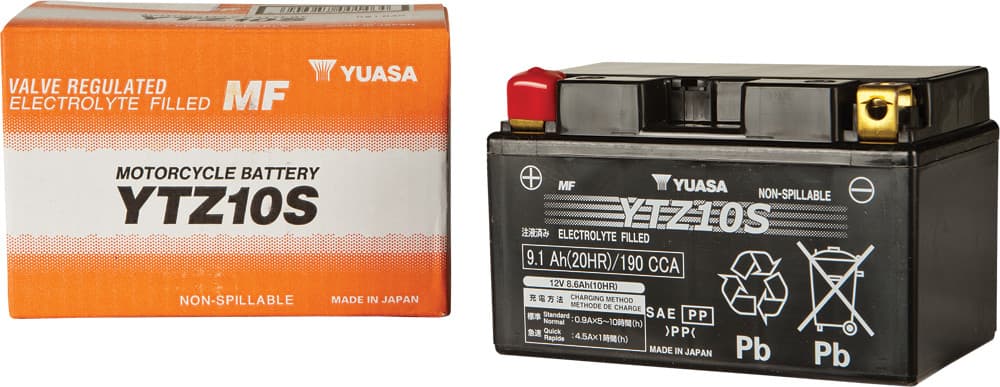 Yuasa Battery YTZ10S Sealed Factory Activated