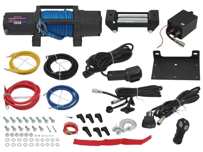 WINCH 6,000 LBS WIRELESS TYPE, SYNTHETIC ROPE