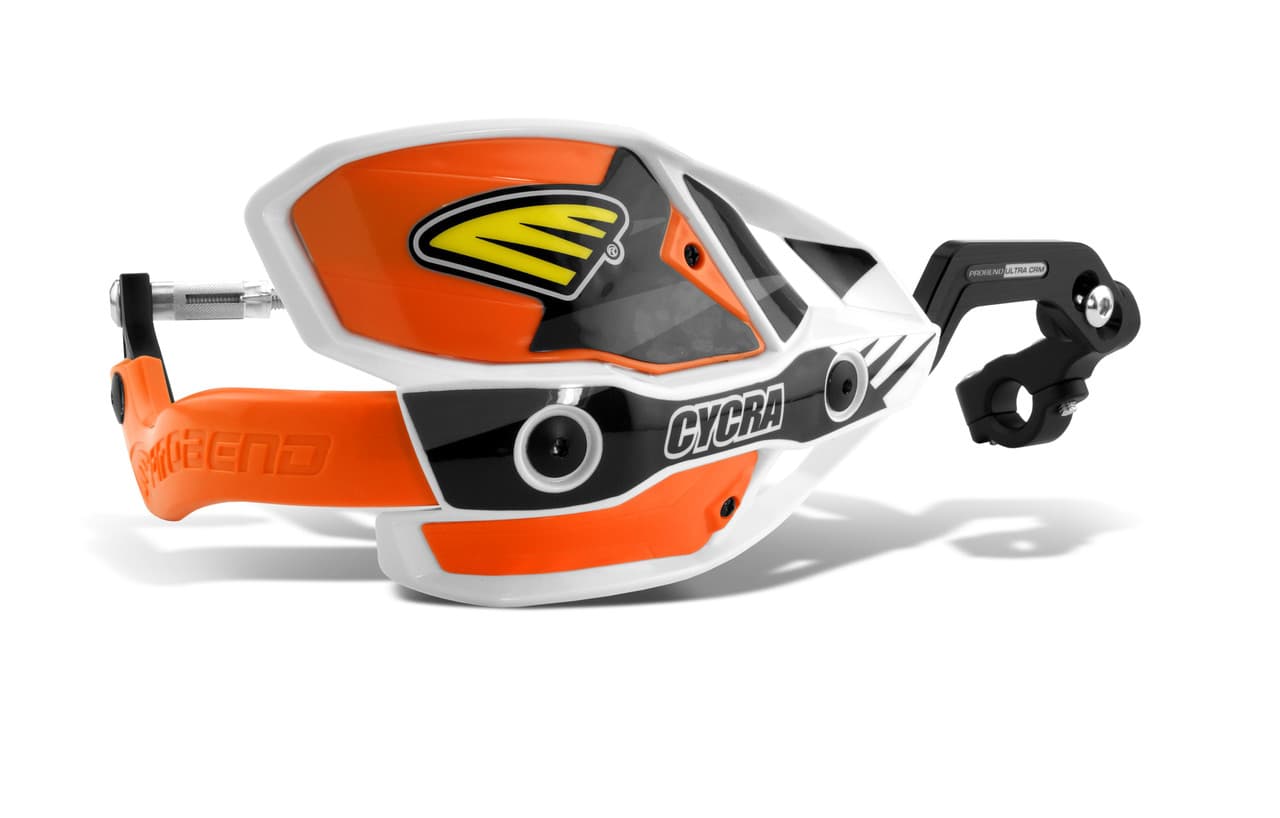Cycra Crm Wrap Around Handguards 1-1/8" Clamp - White/Orange