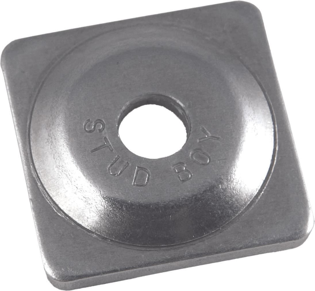 Stud Boy Square Backer Plates Aluminum 24/Pack