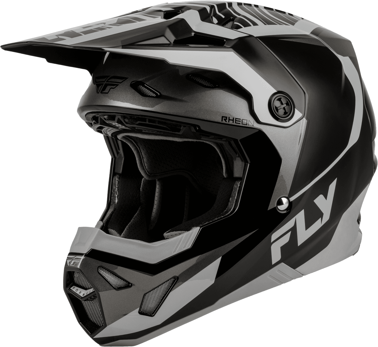 Fly Racing Formula Cp Charge Helmet Black/Grey/Light Grey XS