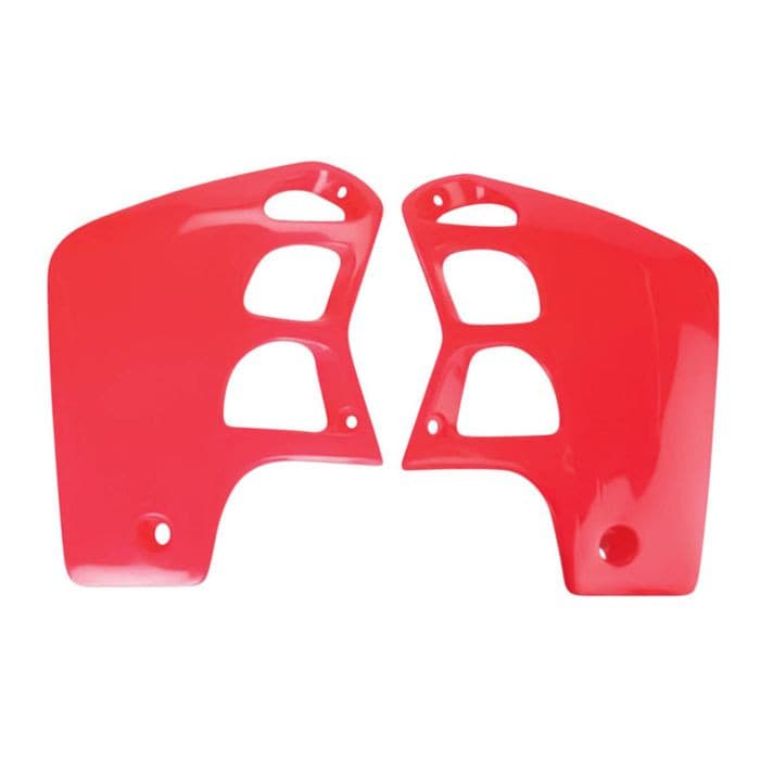 POLISPORT REPLICA PLASTIC,RADIATOR SCOOPS HONDA RED