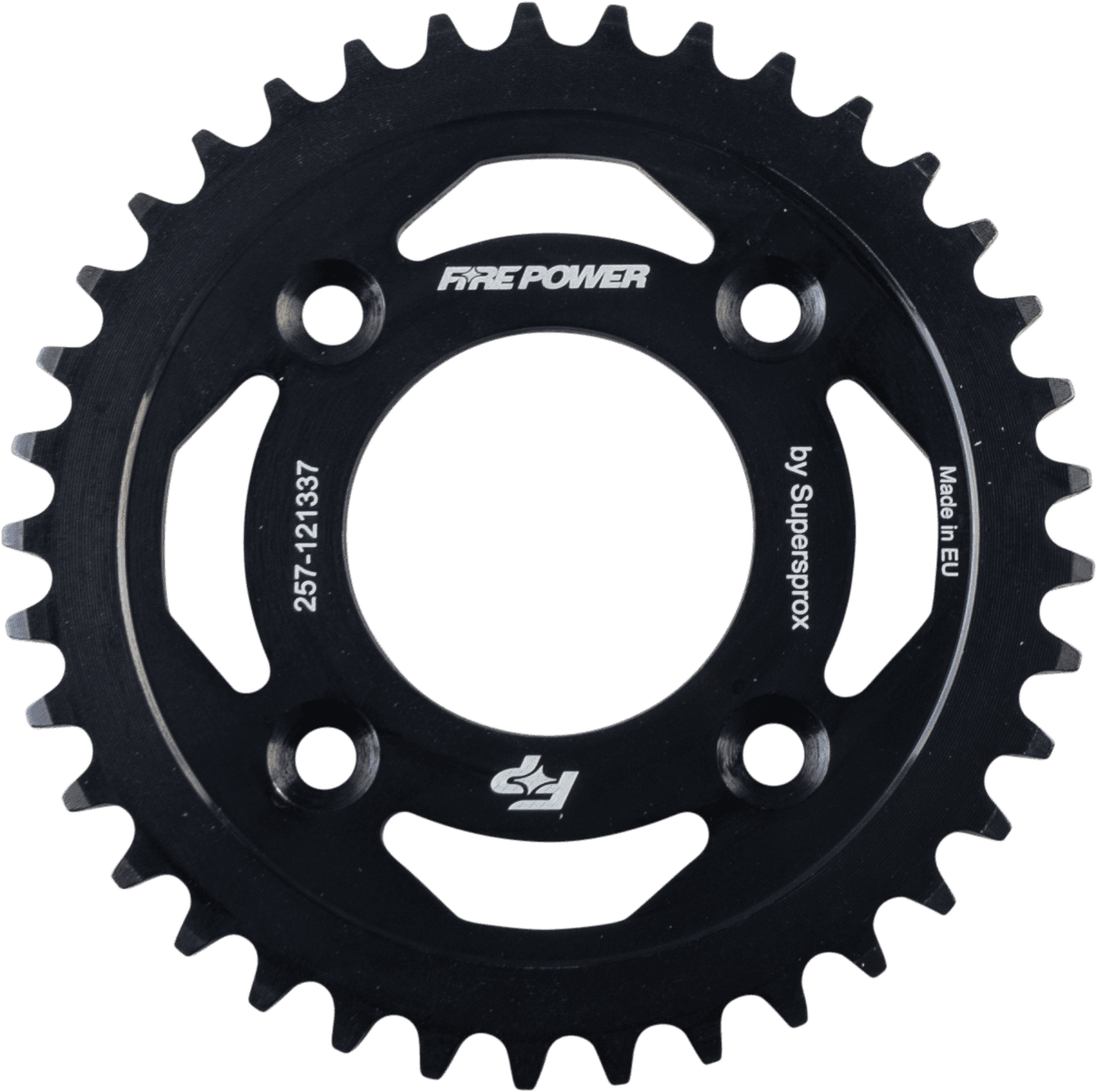 Fire Power Rear Sprocket Steel 37T Black