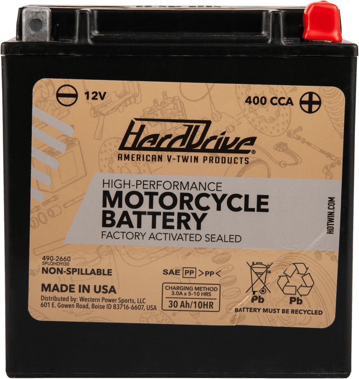 HIGH PERFORM BATTERY YIX30L CCA 400
