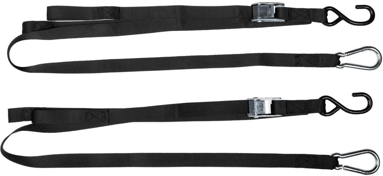 Fire Power 1" X 6' Tie-Down Soft-Tie Black 2/Pack
