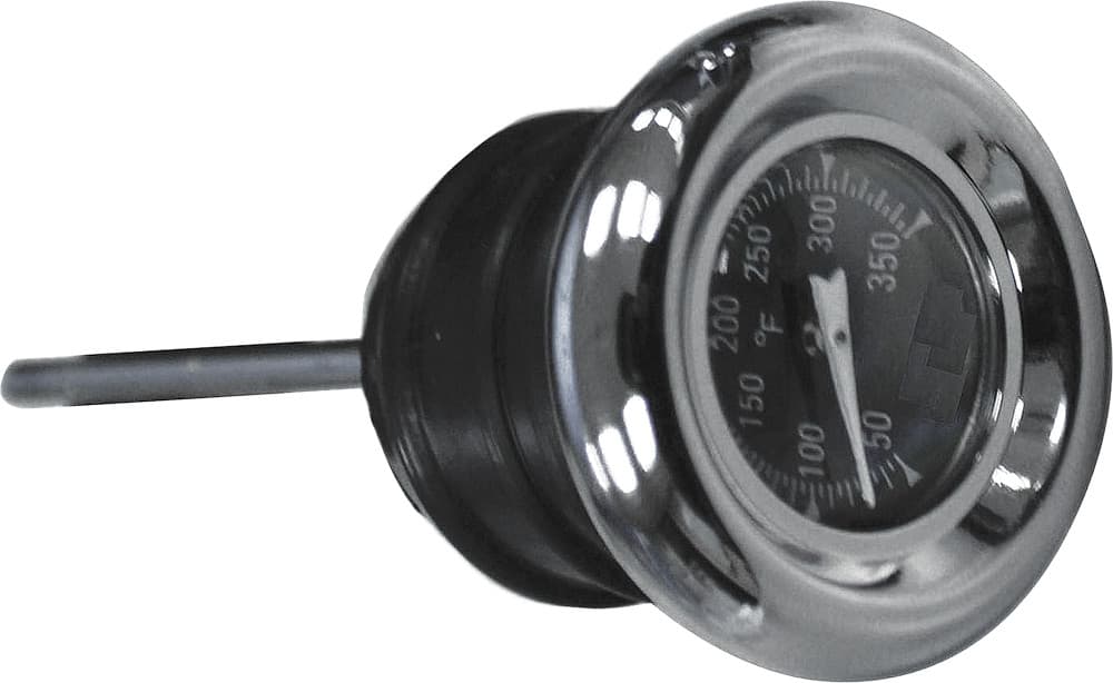 HardDrive Oil Temp Gauge 2 3/4" Dipstick Black Face