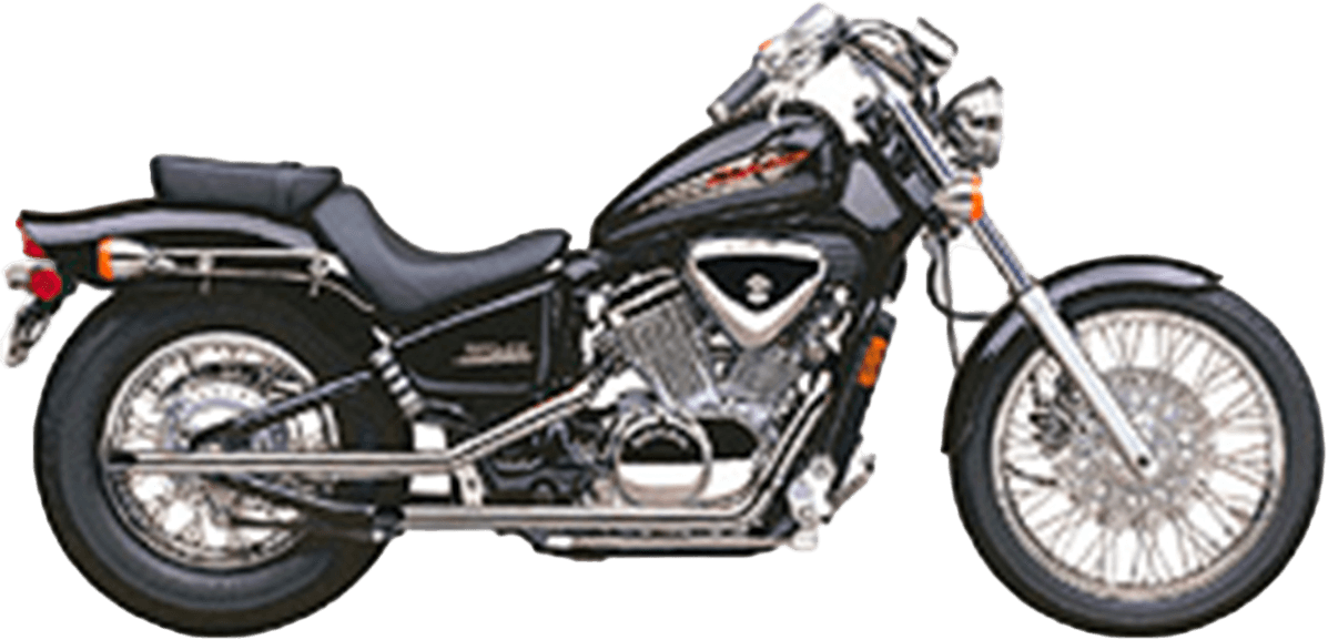BLVD DRAG PIPES F/S CHROME HON VLX600 88-98