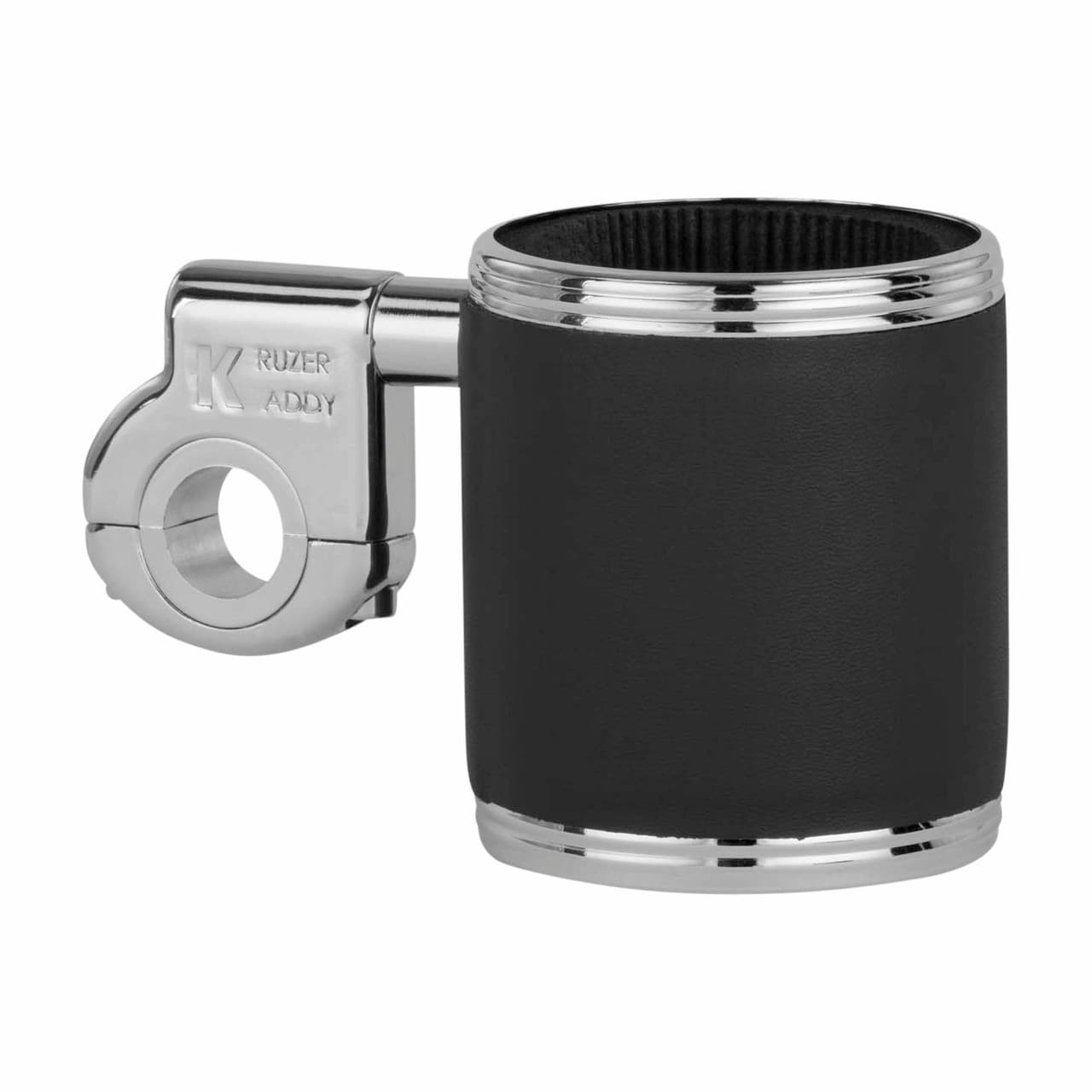 Kruzer Kaddy Clamp Mount Holder Leather Black/Chrome