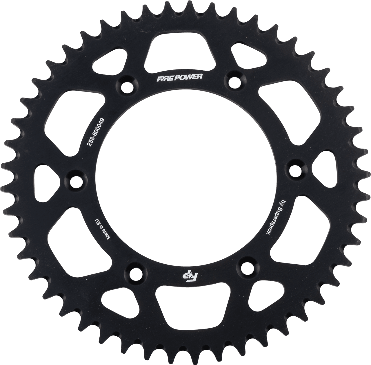 Fire Power Rear Sprocket Aluminum 49T Black