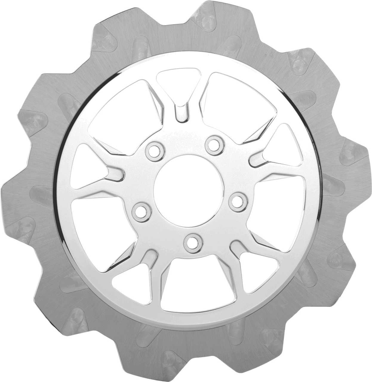 Lyndall Brakes B-52 Rr 11.8 Rotor 7MM Chrome/Silver Crown Cut