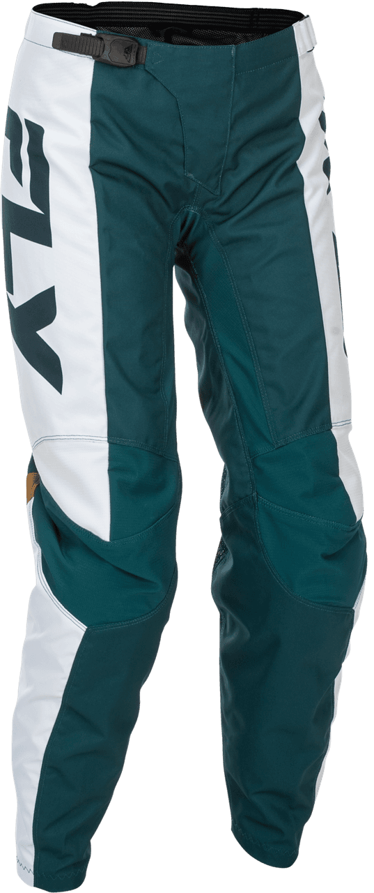 Fly Racing Women'S F-16 Pants Teal/White/Gold Size 03/04