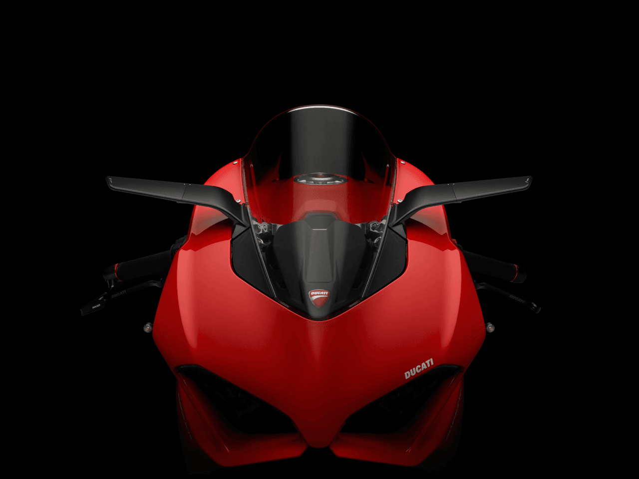 Rizoma Stealth Sport Mirror Black Pair Ducati