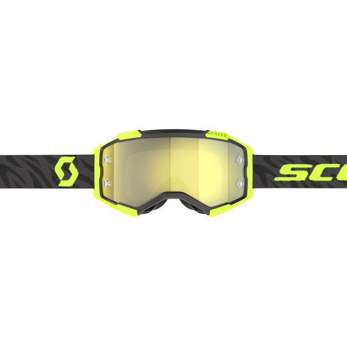 GOGGLE FURY ZEBRA BLACK/NEON YELLOW - YELLOW CHROME WORKS