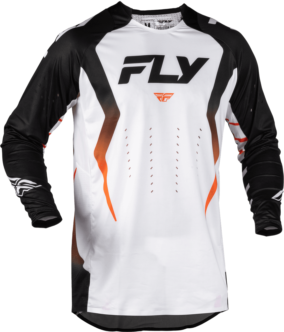Fly Racing Evolution DST Bolt Jersey White/Black/Orange MD