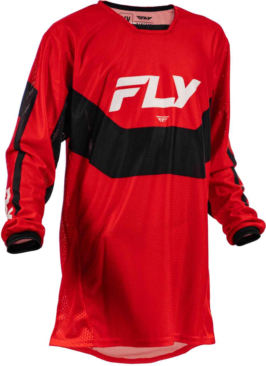 Fly Racing Youth Kinetic Mesh Jersey Red/Black/White YXL