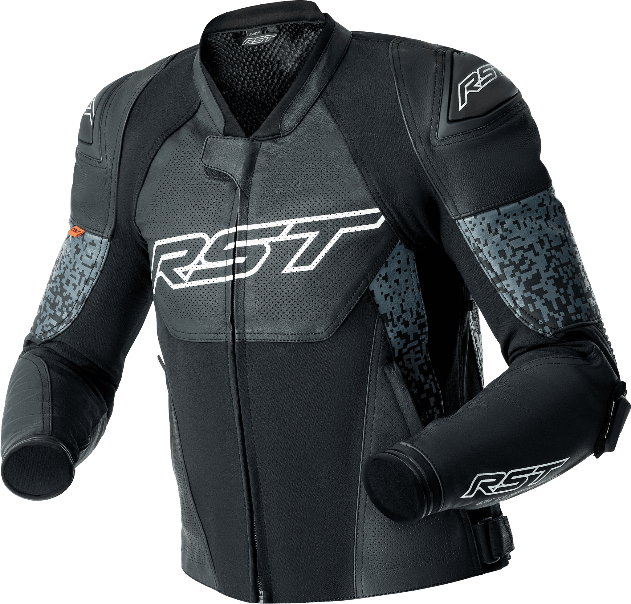 RST Ps Supersport-K D3O Jacket Grey/Black Leather LG