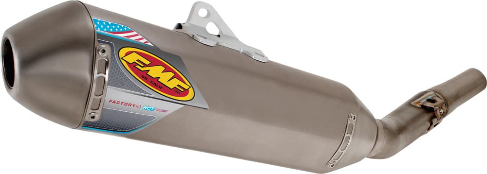 FMF Aluminum Factory 4.1 Rct Slip-On W/Stainless Endcap