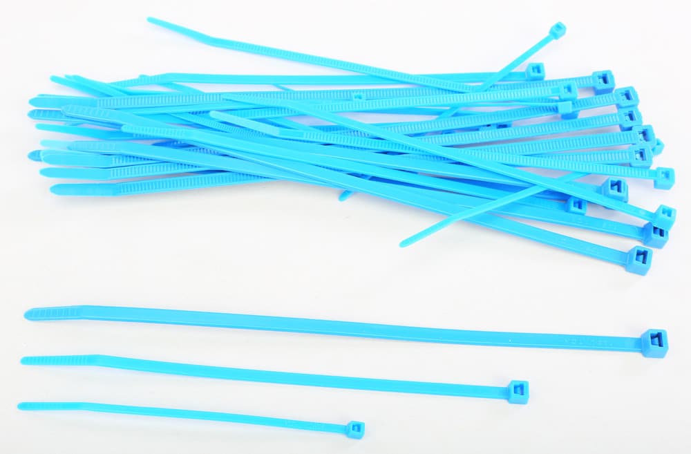 Helix Assorted Cable Ties Blue 30/Pack