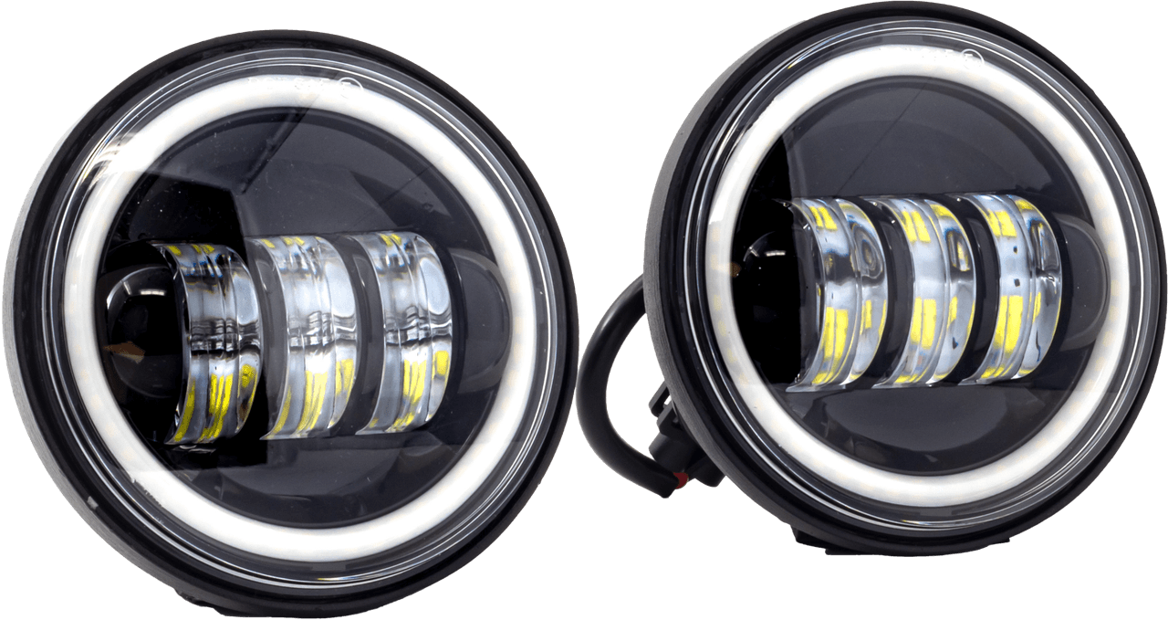 4.5" PASSING LAMPS BLACK HALO INDIAN