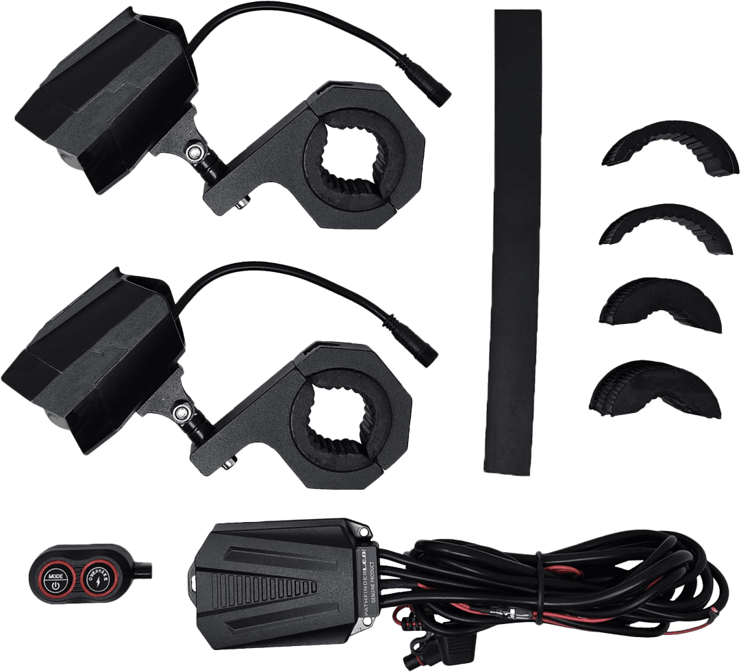 Pathfinder Dual Switchback LED Lights Black Wireless Remote Pr